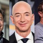 Elon Musk, Jeff Bezos y Mark Zuckerberg 
