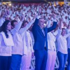 Presidente Luis Abinader en actividad del PRM.