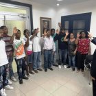 Danilo Medina durante la juramentación. 