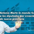Antonio Marte le manda fuego a los diputados por creación de nueva provincia (Diseño: Kevin Reyes).