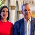 Raquel Arbaje y Luis Abinader.