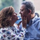 Margarita Cedeño y Leonel Fernández en caravana del PLD (foto archivo).