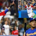 Manny Machado (izquierda), Francisco Lindor (Arriba) y Miguel Cabrera.