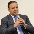 Abel Martínez, durante el Almuerzo del Grupo de Comunicaciones Corripio. (José de León / HOY).