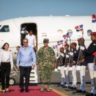 Abinader tras regresar a RD.