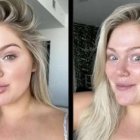La usuaria de Tiktok, Kelly Strack -quien publica sobre maquillaje- demuestra cómo un filtro puede transformar su aspecto