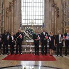 FOTO 1, Directivos del Instituto Duartiano en el acto conmemorativo.