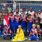 Integrantes del equipo campeón de fútbol de  Puerto Rico.