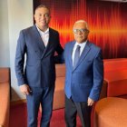 Rafael Sánchez Cárdenas junto a Yván Lorenzo.