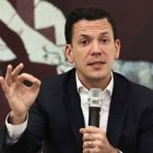 Hugo Beras, director ejecutivo del Intrant al momento de la licitación. 