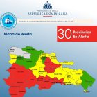 COE mantiene 30 provincias en alerta; hay más de 7,900 desplazados