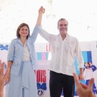 Abinader y Raquel Peña. Foto de archivo.