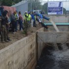 Momento de  reactivación del  Canal la Vigia