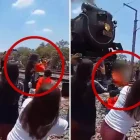 Dramático accidente: quiso sacarse una selfie durante el paso de un tren y la locomotora la desnucó
