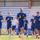 Jugadores de la selección U23 en una sesión de práctica.