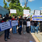 Contratistas de hospitales se quejan frente al ministerio de Viviendas.