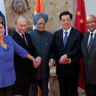 Las  siglas BRICS representa a los gobiernos de Brasil, Rusia, India, China y Sudáfrica
