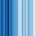 Las rayas de color representan cambios en el promedio de temperatura global a lo largo del tiempo, con datos anuales de 1850 a 2023. Ed Hawkins, Universidad de Reading
