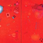 Manuel Montilla. Fragmentación de un Gagá.  Acrílica sobre tela, 260x195cm, 1990.