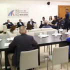 Uno de los momentos del almuerzo.  José de León. 