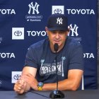 Aaron Boone, mánager de los Yankees.