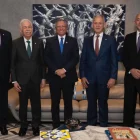 Presidente ejecutivo de Banreservas recibe visita de ejecutivos del BHD