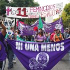 Manifestación por las calles de Ciudad de México.  AP