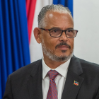 Alix Didier Fils-Aime, asistiendo a su acto de posesión en Puerto Príncipe (Haití). EFE/ Johnson Sabin