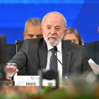 El presidente de Brasil, Luiz Inácio Lula da Silva, participa en la Cumbre Brasil-Caribe este viernes, en Brasilia (Brasil). EFE/André Borges