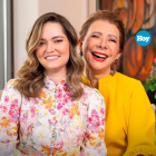 Doña Melba y Alexandra Grullón.