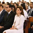 La vicepresidenta Raquel Peña participó  en la presentación de las memorias 2024-2025 de la PUCMM.