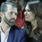 La pareja dedicó románticas palabras