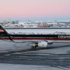 Un avión que transportaba a Donald Trump aterriza en Nukk, Groenlandia