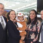 Luis Felipe Cartagena, Pamela Martínez, el niño Luis Arturo Cartagena, Gissel Abreu de Cartagena y José Luis Cartagena