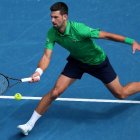 Novak Djokovic, durante la jornada en el Grand Slam