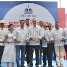 El presidente Luis Abinader dejó inaugurado hace semanas un techado en Dajabón junto al Ministro de Deportes y demás autoridades de la provincia.