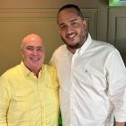 Charlie Mariotti y el exdiputado Juan Manuel Ventura.