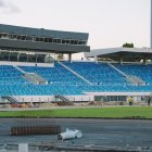 Así luce como van los trabajos en el Estadio Olímpico (Hoy/Cortesía Prensa Juegos).