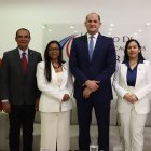 Omar Brito, Ana, Zabala, Gilberto Santana, Alexandra Coronado, Adolfo López, Jennifer Polanco,  Philips Contreras y Josel Herrera. hoy/ JOSE DE LEÓN.