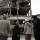 Edificio sede de la cadena de televisión catarí Al-Arabiya TV  tras un ataque en  Irán.