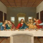 La famosa pintura La Última Cena de Leonardo Da Vinci, realizada entre 1495 y 1498.