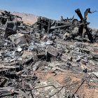 Aeronaves estadounidenses destruídas por Irán durante operativo de rescate del piloto en su territorio.  Internet