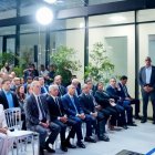 El presidente del PJ, Luis Henry Molina, habla en acto apertura conferencia, entre los asistentes estuvo el presidente Luis Abinader, los del Congreso Nacional, de las altas  cortes; y el expresidente Leonel Fernández.