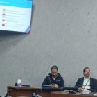 Sócrates Barinas, economista senior, y Alejandro Valerio, abogado y consultor del PNUD, presentaron  el informe en la conferencia donde participaron como panelistas.