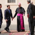 Marco Rubio llega al Vaticano para hablar con León XIV
