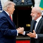 Donald Trump junto Luiz Inácio Lula Da Silva.  EFE