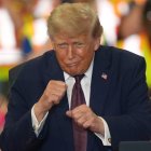 Trump en las instalaciones de  Mack Trucks, Pensilvania