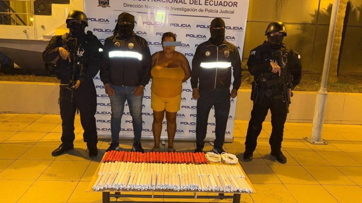 Hallaron los explosivos ocultos en cajas y detuvieron a la mujer que estaba en esa casa, a quien también le decomisaron cinco computadoras, tres teléfonos móviles y cuatro metros de mecha.
