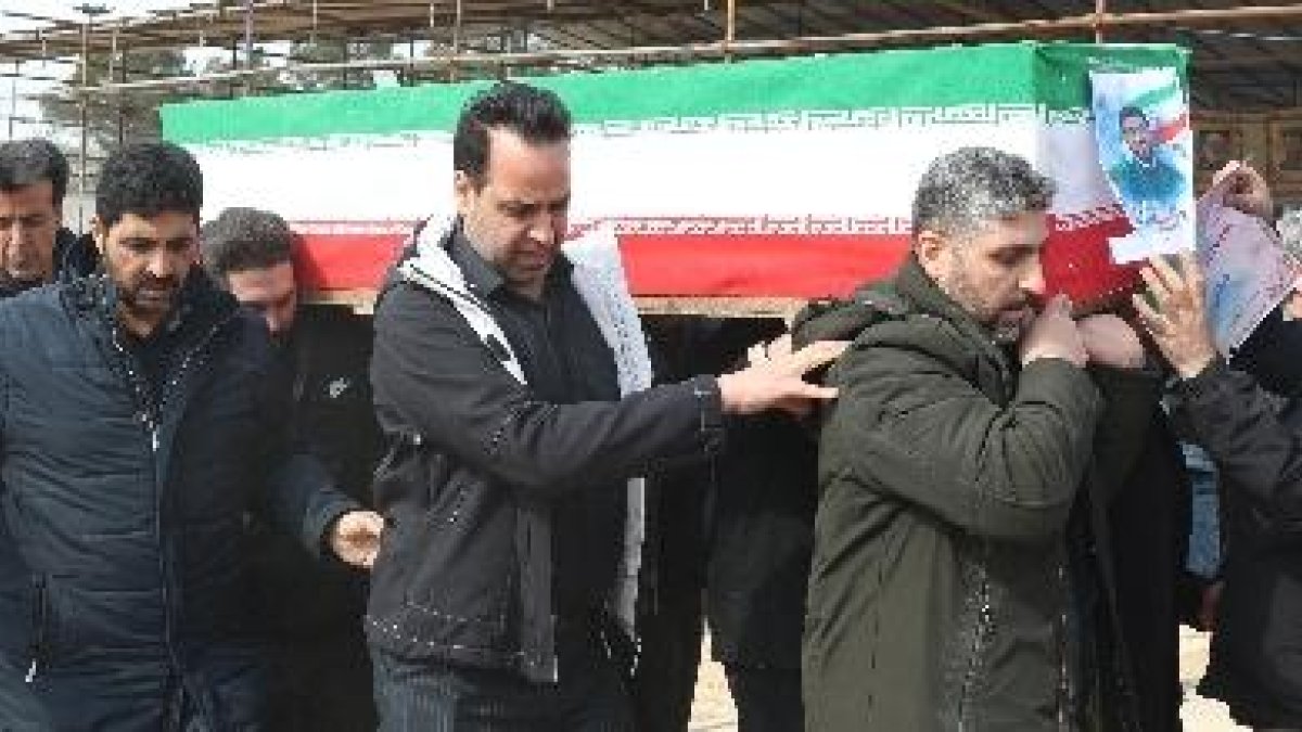 Funeral en Teherán, Irán.