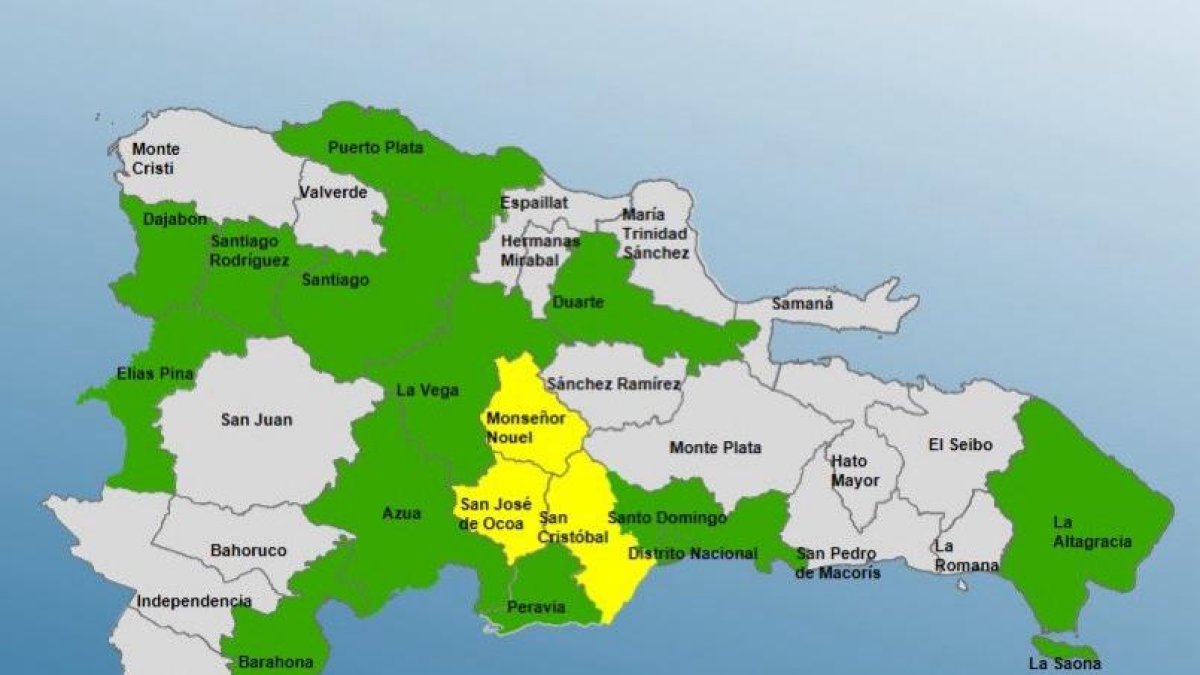 Provincias en alerta